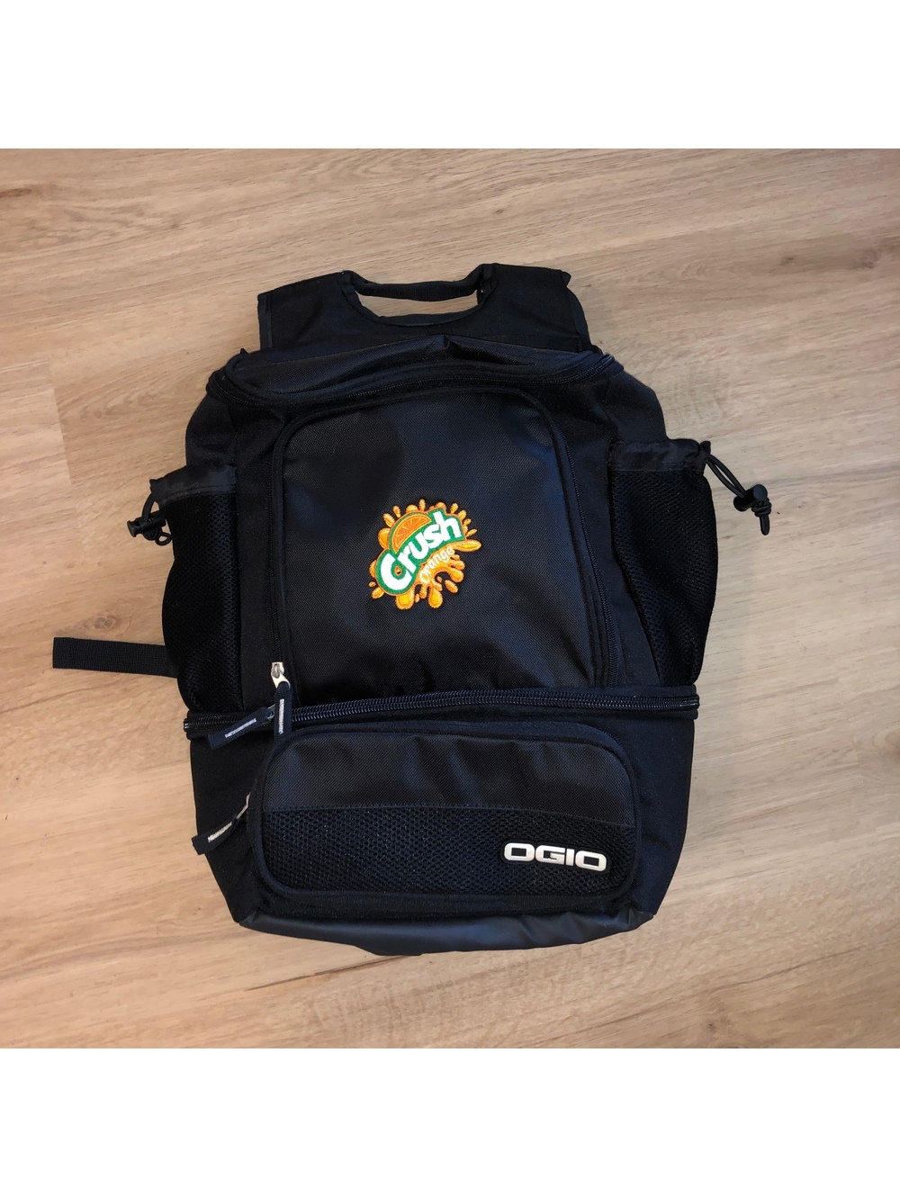 OGIO ORANGE CRUSH SODA BACKPACK BLACK LAPTOP TRAVEL BAG HYBRID LAPTOP
